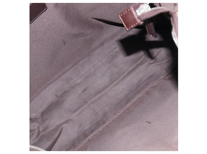 FENDI Zucca Canvas Mamma Baguette Schultertasche Braun Schwarz Auth 200697A - Ansicht 10