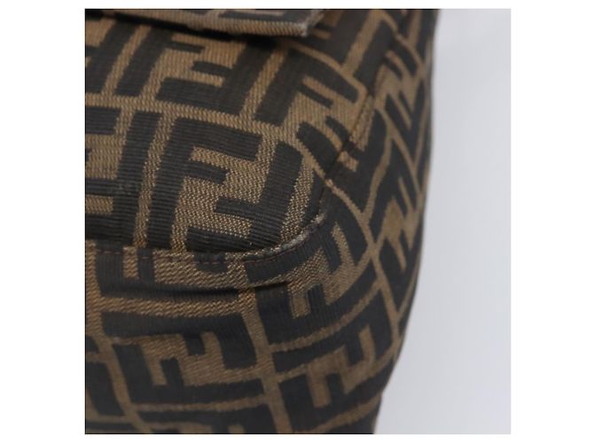 FENDI Zucca Canvas Mamma Baguette Schultertasche Braun Schwarz Auth 200697A - Ansicht 15