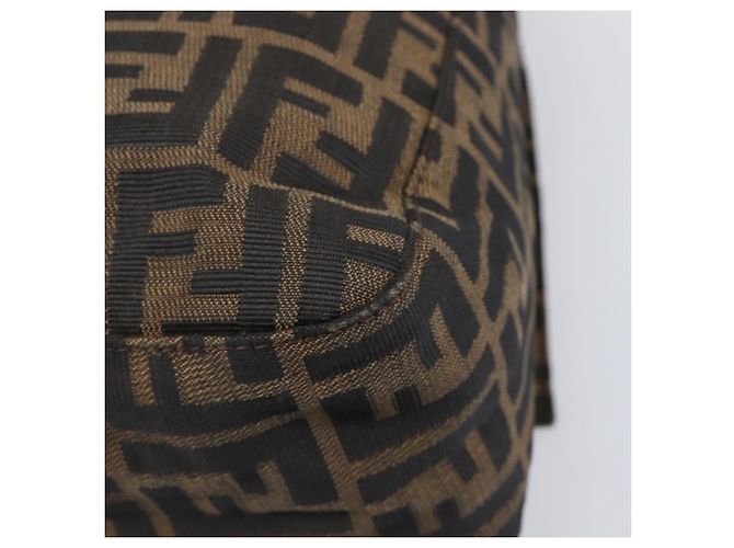FENDI Zucca Canvas Mamma Baguette Schultertasche Braun Schwarz Auth 200697A - Ansicht 17
