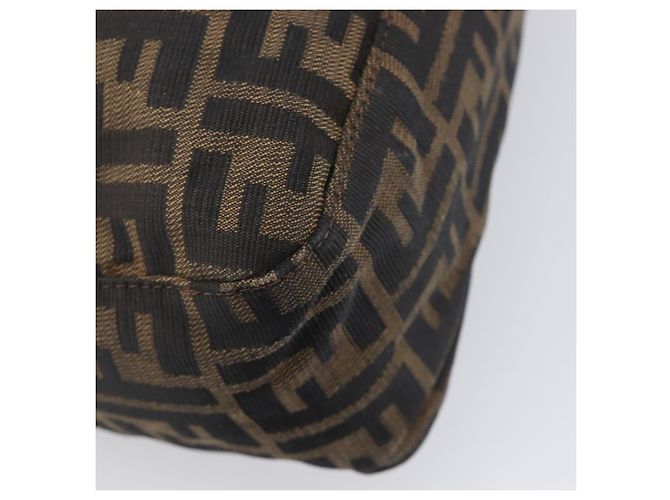 FENDI Zucca Canvas Mamma Baguette Schultertasche Braun Schwarz Auth 200697A - Ansicht 18
