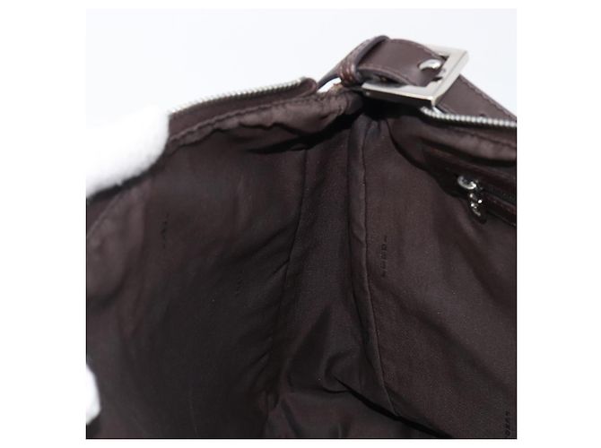 FENDI Zucca Canvas Mamma Baguette Schultertasche Braun Schwarz Auth 200697A - Ansicht 24