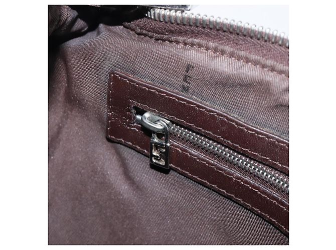 FENDI Zucca Canvas Mamma Baguette Schultertasche Braun Schwarz Auth 200697A - Ansicht 25