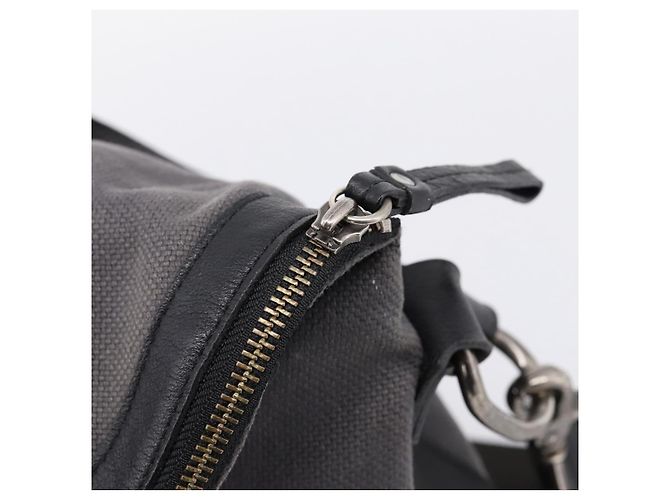 Borsa a tracolla BURBERRY Canvas 2way Grigio Argento Auth ti4019 Marrone - vista 11