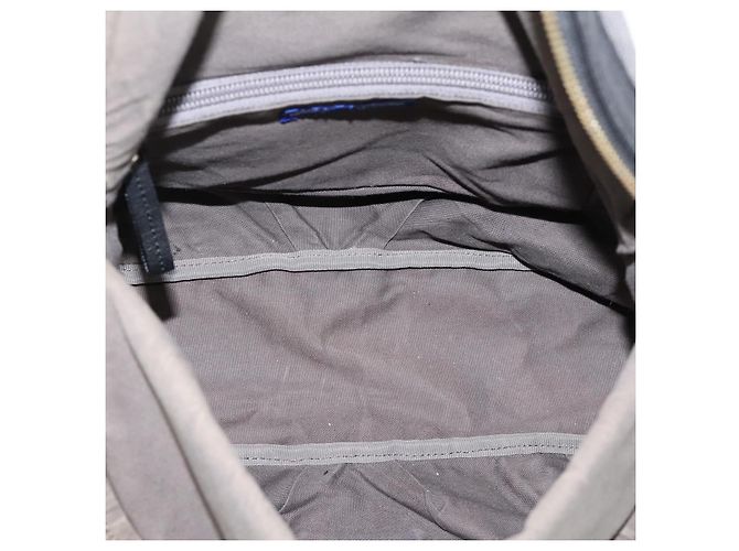 Borsa a tracolla BURBERRY Canvas 2way Grigio Argento Auth ti4019 Marrone - vista 12