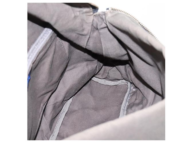 Borsa a tracolla BURBERRY Canvas 2way Grigio Argento Auth ti4019 Marrone - vista 20