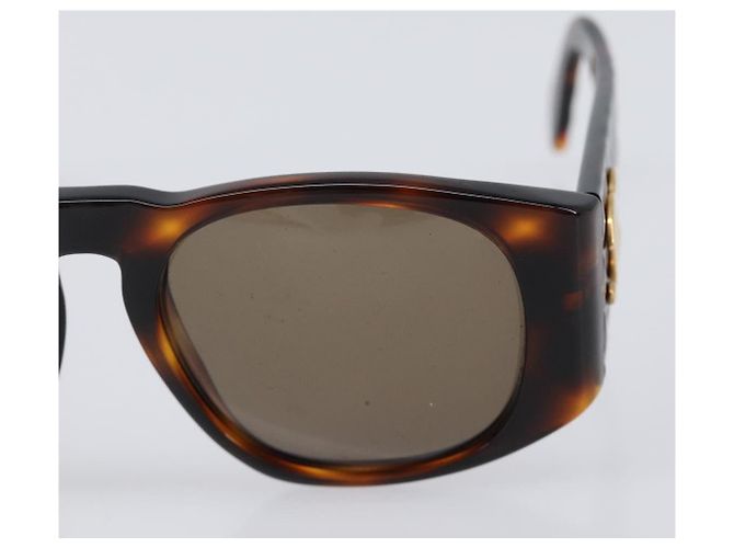 CHANEL Sonnenbrille Schildpatt-Muster Kunststoff Brown CC Auth 200736M Braun - Ansicht 6