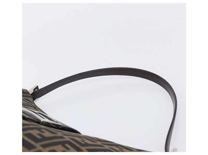 FENDI Zucca Canvas Mamma Baguette Schultertasche Braun Schwarz Auth BA15630V - Ansicht 14