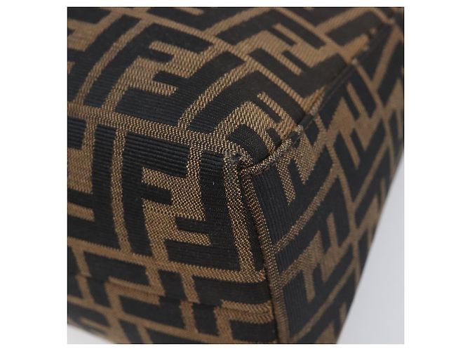 FENDI Zucca Canvas Mamma Baguette Schultertasche Braun Schwarz Auth BA15630V - Ansicht 15