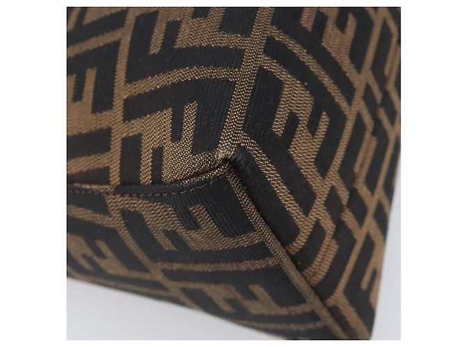 FENDI Zucca Canvas Mamma Baguette Schultertasche Braun Schwarz Auth BA15630V - Ansicht 18