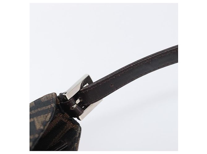 FENDI Zucca Canvas Mamma Baguette Schultertasche Braun Schwarz Auth BA15630V - Ansicht 8