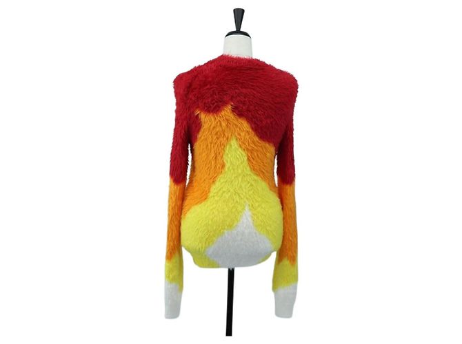 LOEWE x Ghibli Howl's Moving Castle Calcifer Sweater Polyamide Auth 167568SM Roja - vista 2