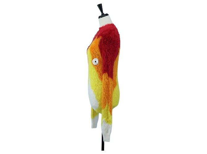 LOEWE x Ghibli Howl's Moving Castle Calcifer Sweater Polyamide Auth 167568SM Roja - vista 3