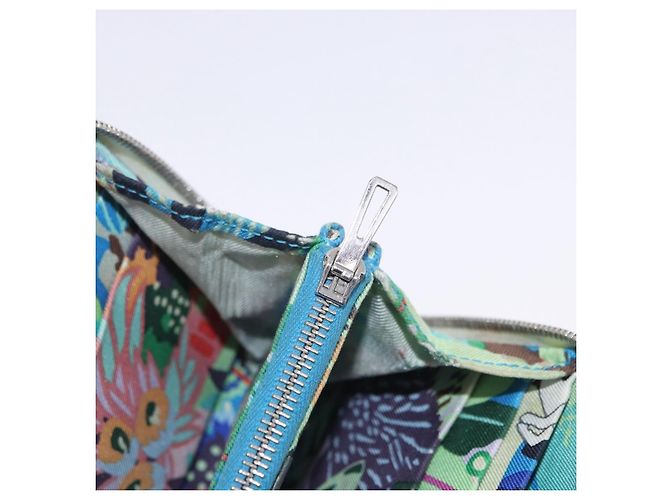 Hermès HERMES Asap Compact Silk In Wallet Leather LIme Green Silver Auth 203091 Prata Verde - vista 22