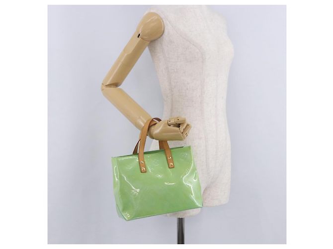 LOUIS VUITTON Vernis Reade PM Handtasche Peppermint M91307 LV Auth 203136A Grün - Ansicht 25