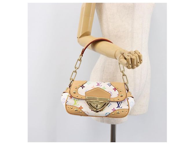 LOUIS VUITTON Monogram Multicolor Marilyn Bag White M40206 LV Auth 200499SAM - view 24