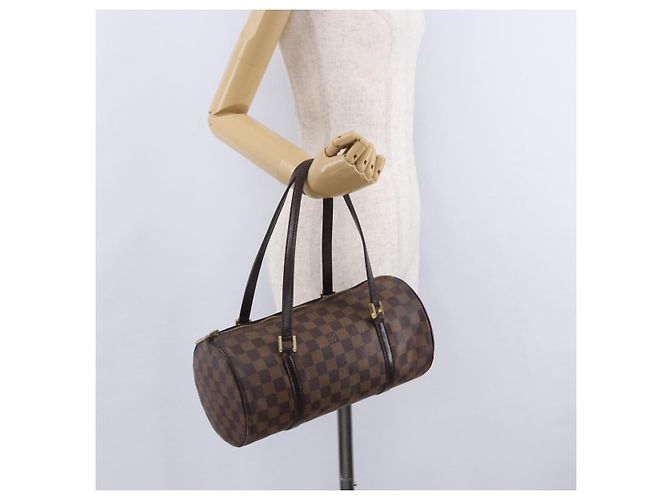 Borsa a mano LOUIS VUITTON Damier Ebene Papillon 30 N51303 LV Auth 199884 - vista 20