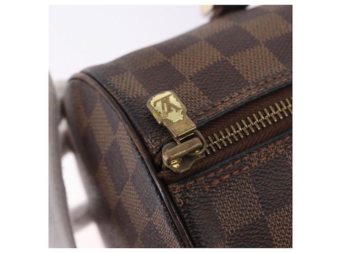Borsa a mano LOUIS VUITTON Damier Ebene Papillon 30 N51303 LV Auth 199884 - vista 9