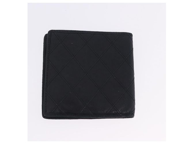 Portafoglio CHANEL in Pelle Set da 2 Nero CC Auth bs36925 - vista 11