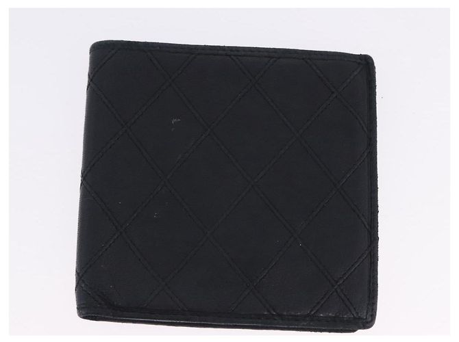 Portafoglio CHANEL in Pelle Set da 2 Nero CC Auth bs36925 - vista 12