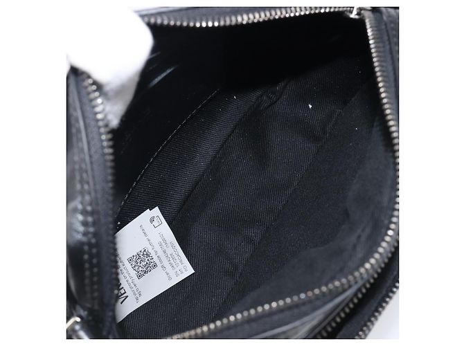 Borsa a tracolla VERSACE Canvas Black Silver Auth 200699V Nero Argento - vista 11