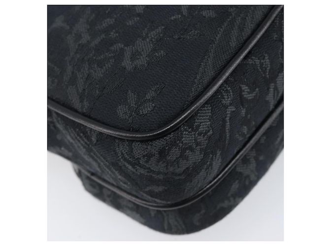 Borsa a tracolla VERSACE Canvas Black Silver Auth 200699V Nero Argento - vista 17