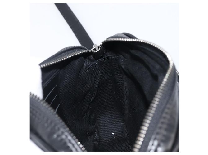 Borsa a tracolla VERSACE Canvas Black Silver Auth 200699V Nero Argento - vista 19