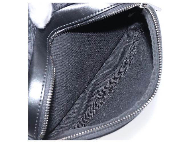 Borsa a tracolla VERSACE Canvas Black Silver Auth 200699V Nero Argento - vista 22