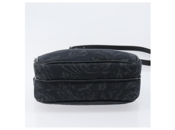 Borsa a tracolla VERSACE Canvas Black Silver Auth 200699V Nero Argento - vista 5