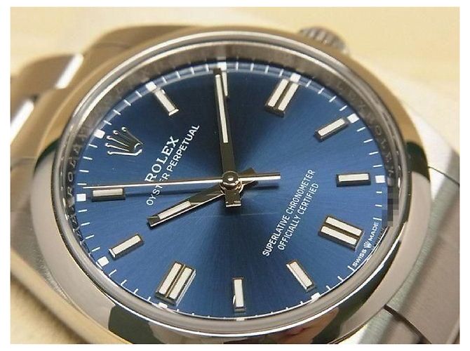 ROLEX Oyster PERPETUAL 36 quadrante blu 126000 '24 acquistato Uomo Argento - vista 2