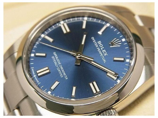 ROLEX Oyster PERPETUAL 36 quadrante blu 126000 '24 acquistato Uomo Argento - vista 4