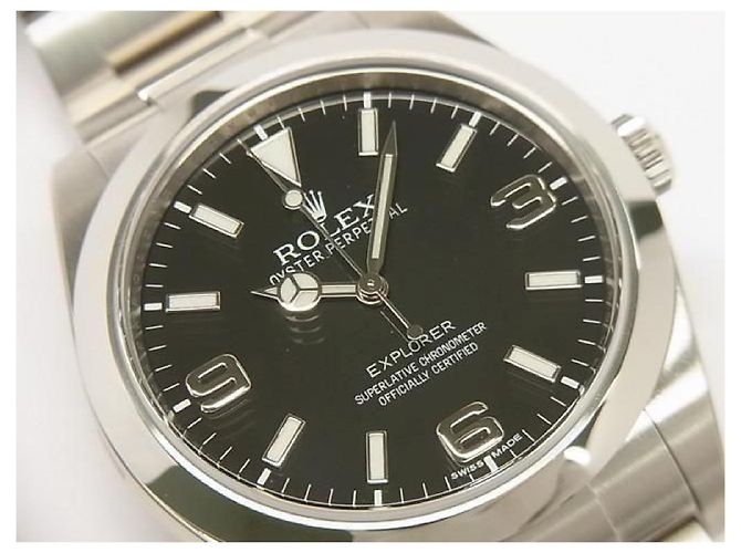 ROLEX EXPLORER I 214270 modello primo Sigillo protettivo del quadrante inutilizzato Uomo Argento - Ansicht 2