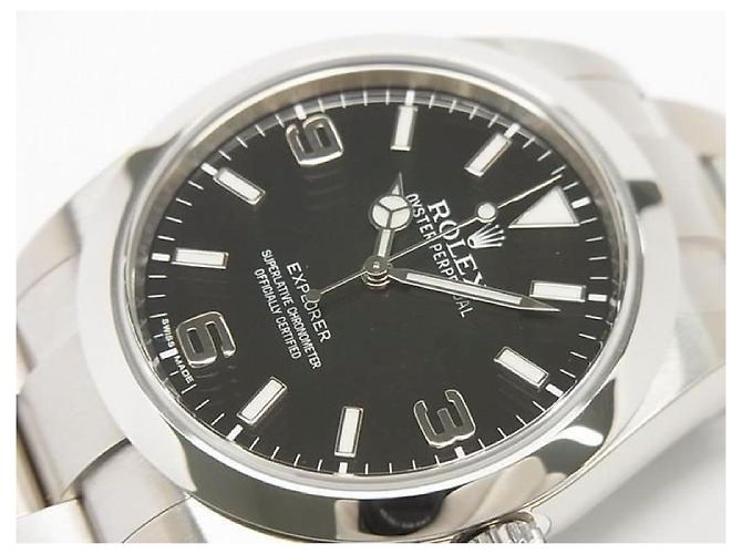ROLEX EXPLORER I 214270 modello primo Sigillo protettivo del quadrante inutilizzato Uomo Argento - Ansicht 3