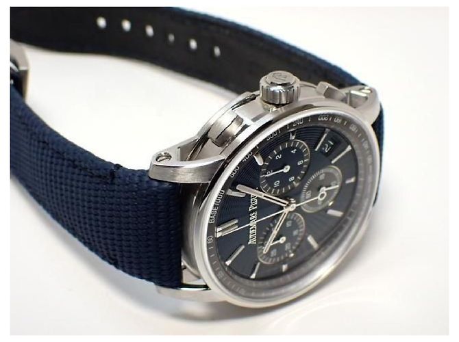 AUDEMARS PIGUET CODE 11.59 by Chronograph blue 26393ST '23 Mens Argento - vista 15