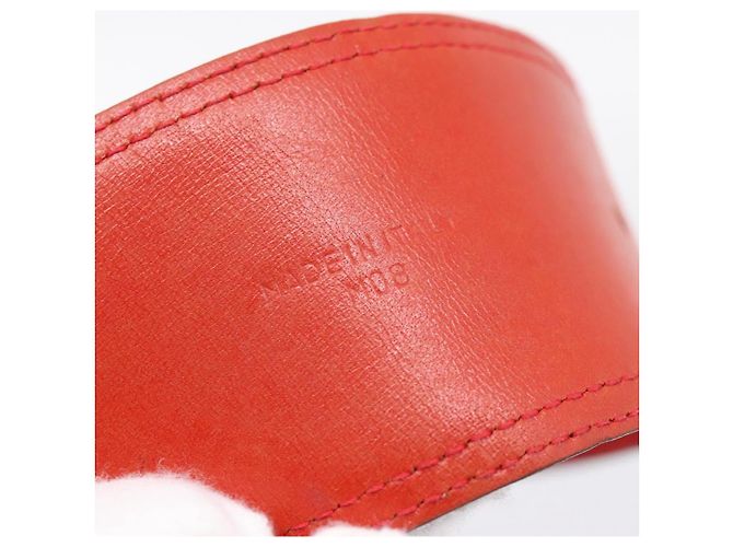 Céline Cinturón CELINE Suede 35'' Red Gold Auth 203816 Roja Dorado - vista 12