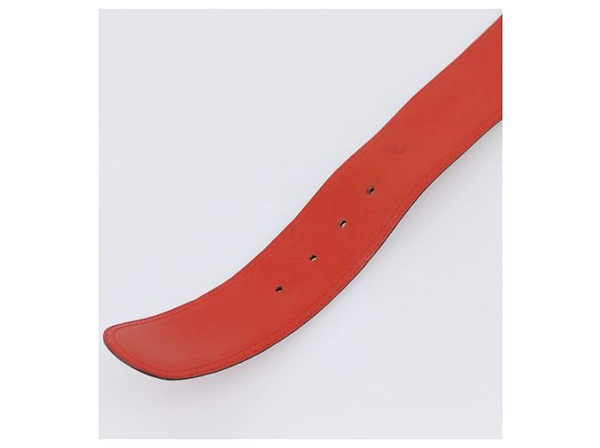 Céline Cinturón CELINE Suede 35'' Red Gold Auth 203816 Roja Dorado - vista 9
