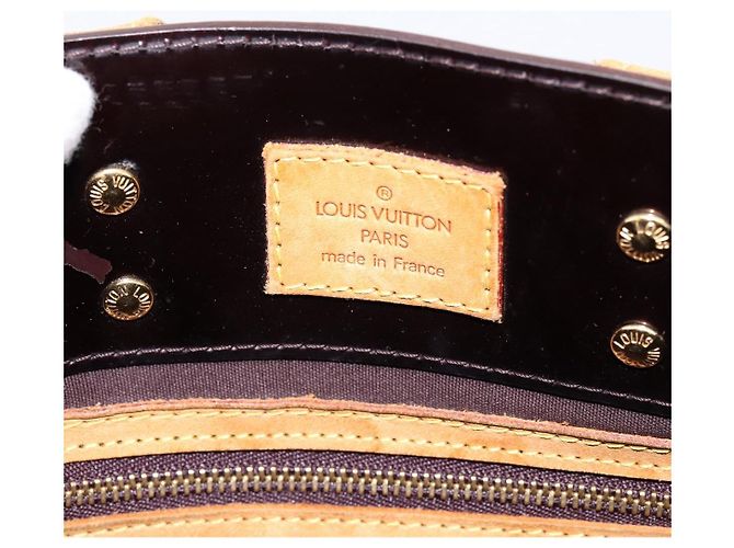 LOUIS VUITTON Monogram Vernis Reade PM Hand Bag Amarante M91993 LV Auth BA15724 Bordò - vista 10