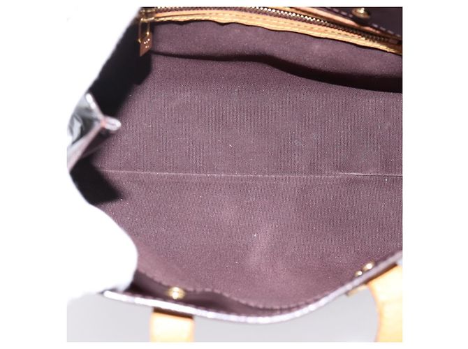 LOUIS VUITTON Monogram Vernis Reade PM Hand Bag Amarante M91993 LV Auth BA15724 Bordò - vista 11