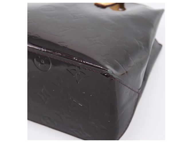 LOUIS VUITTON Monogram Vernis Reade PM Hand Bag Amarante M91993 LV Auth BA15724 Bordò - vista 14