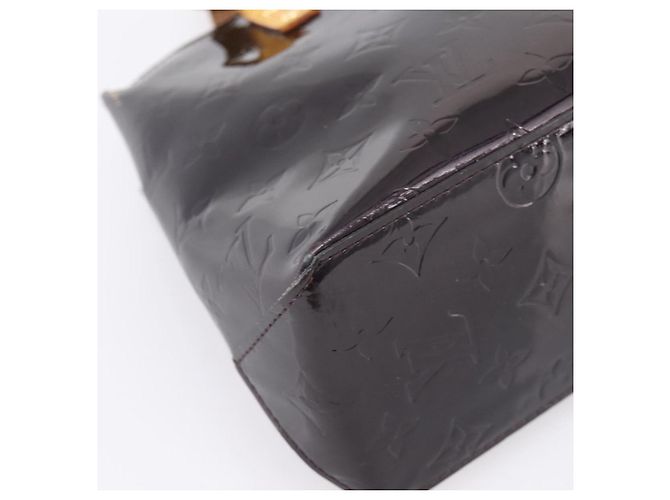 LOUIS VUITTON Monogram Vernis Reade PM Hand Bag Amarante M91993 LV Auth BA15724 Bordò - vista 15
