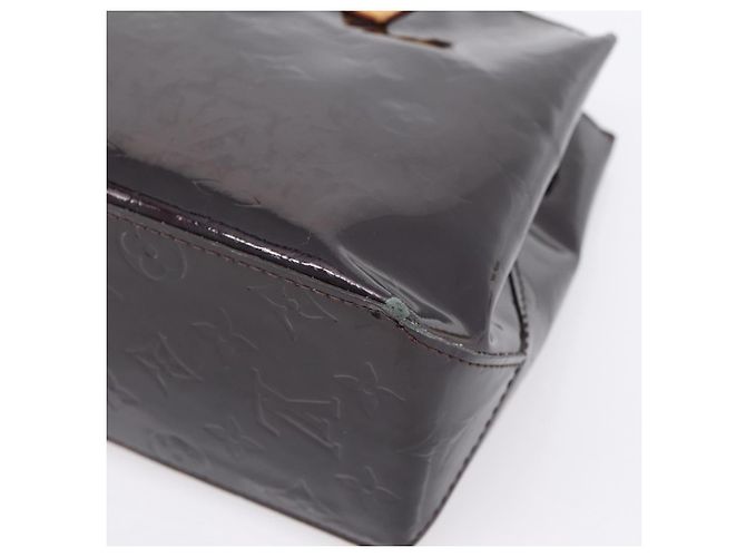 LOUIS VUITTON Monogram Vernis Reade PM Hand Bag Amarante M91993 LV Auth BA15724 Bordò - vista 16