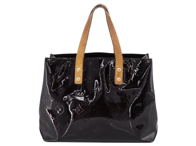 LOUIS VUITTON Monogram Vernis Reade PM Hand Bag Amarante M91993 LV Auth BA15724 Bordò - vista 2