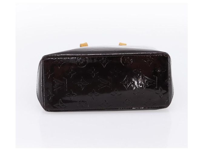 LOUIS VUITTON Monogram Vernis Reade PM Hand Bag Amarante M91993 LV Auth BA15724 Bordò - vista 5