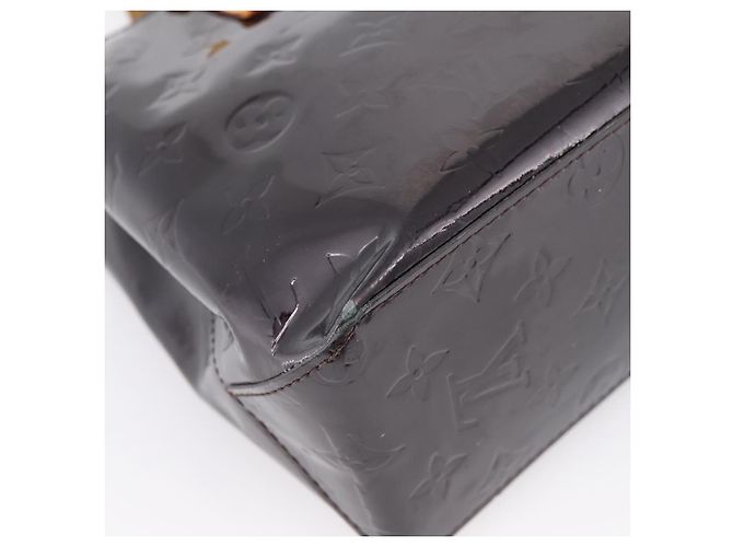 LOUIS VUITTON Monogram Vernis Reade PM Hand Bag Amarante M91993 LV Auth BA15724 Bordò - vista 9