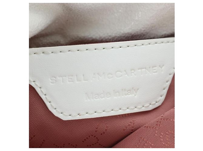 Stella Mc Cartney Borsa Stella MacCartney Chain Falabella Polyester 2way White Silver Auth 203007A Argento Bianco - vista 11