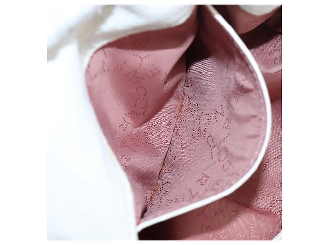 Stella Mc Cartney Borsa Stella MacCartney Chain Falabella Polyester 2way White Silver Auth 203007A Argento Bianco - vista 23