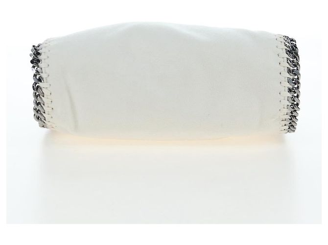 Stella Mc Cartney Borsa Stella MacCartney Chain Falabella Polyester 2way White Silver Auth 203007A Argento Bianco - vista 5