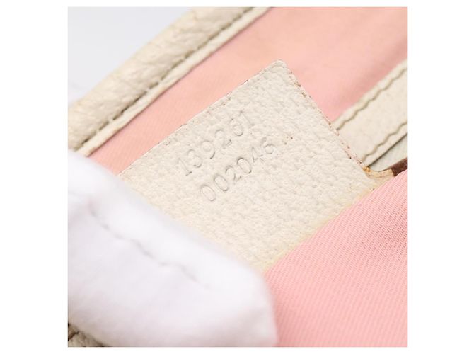 Borsa GUCCI GG Canvas Sherry Line Pink Gold 139261 Auth 202455 Rosa D'oro - vista 12