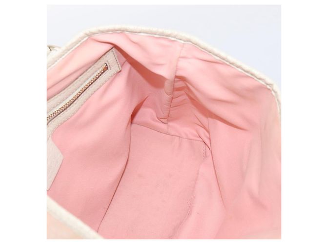 Borsa GUCCI GG Canvas Sherry Line Pink Gold 139261 Auth 202455 Rosa D'oro - vista 18