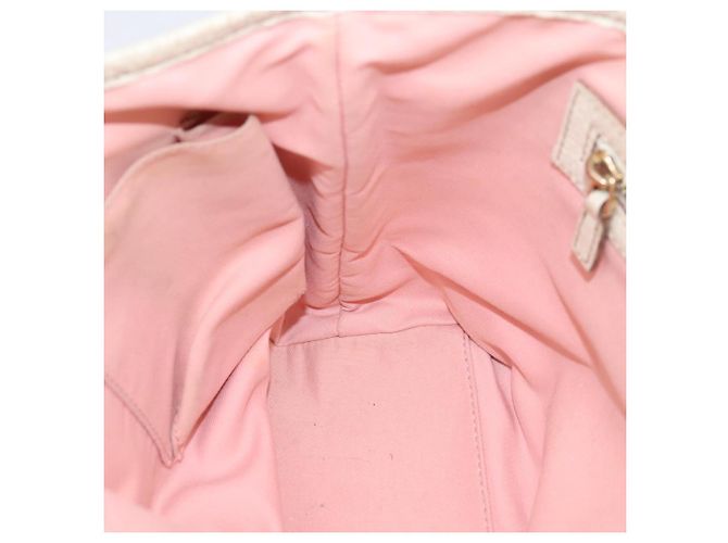 Borsa GUCCI GG Canvas Sherry Line Pink Gold 139261 Auth 202455 Rosa D'oro - vista 19
