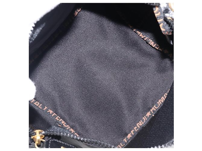 Pouch a mano FENDI Zucca Canvas Nero Marrone Auth 203003 - vista 11